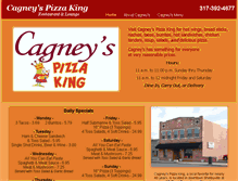 Tablet Screenshot of cagneyspizza.com